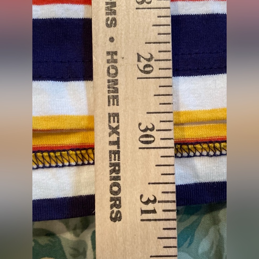 Finl365 Rugby Shirt Men’s Red White Blue Striped 90s Retro Preppy Size L - Picture 6 of 7